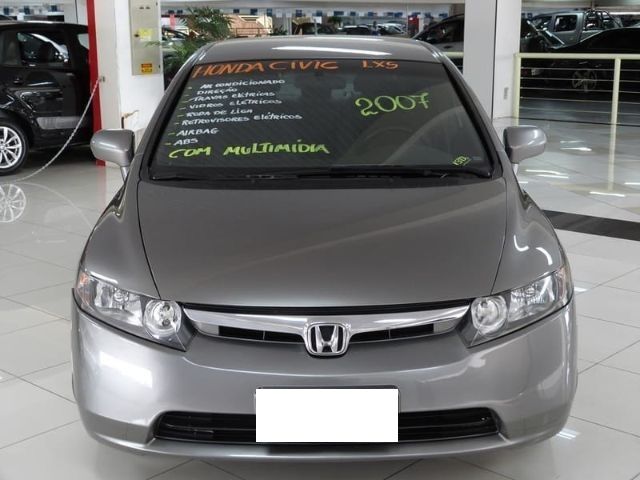 Honda Civic 1.8 lxs 16v flex 4p aut. 2007 Cinza